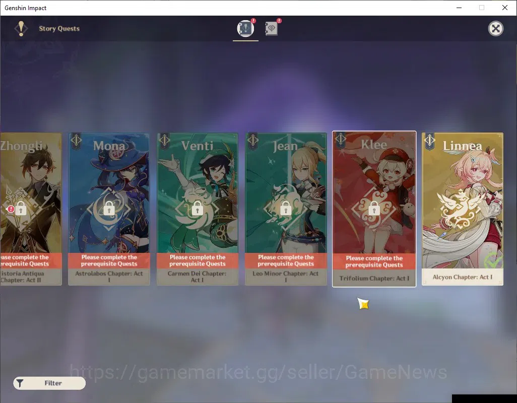 Genshin Impact Accounts ASIA|AR 56|3 Limited + 1 (*5Weapon)|Linnea,Escoffi image 17