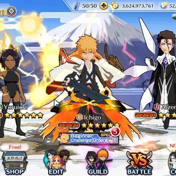 Bleach: Brave Souls High-End [GLOBAL]52K Orbs|Lv200[10th Aniv Ichigo,TYBW25 Yor image 1