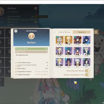 Genshin Impact Accounts Starter ASIA|AR 25|1 Limited + 1(*5 Weapon)| Mualani+Signature |All Unset|Rate On|Male MC|Take