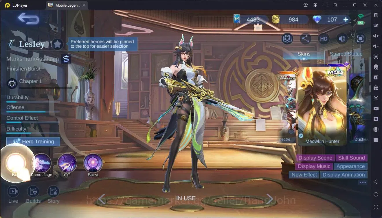 Mobile Legends: Bang Bang Accounts Global|Hero 117|Skin 217|KOF Karina|Transformers R image 2