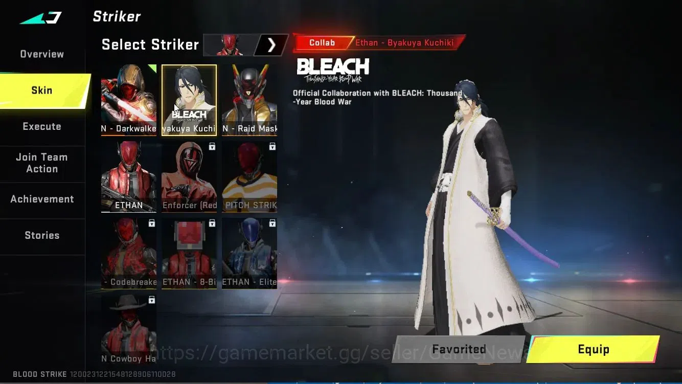 Blood Strike Accounts ASIA|Collab BLEACH[Ethan-Byakuya Kuchiki]|ULTRA [E image 3