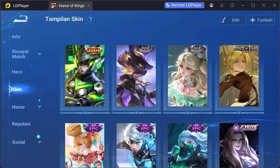 Honor of Kings Accounts Global | 39H 25S | AoT Mayene, LEGEND Lady Sun | L image 10