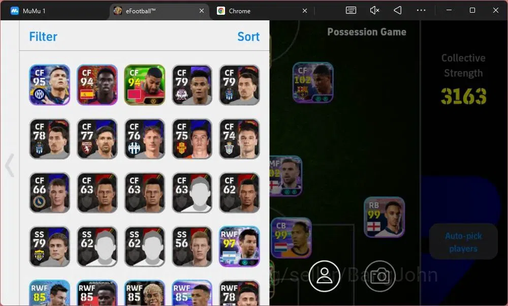 eFootball Accounts Mobile|PW 3163|Epic Baggio,Kahn,Gerrard,Rijkaard,K image 2