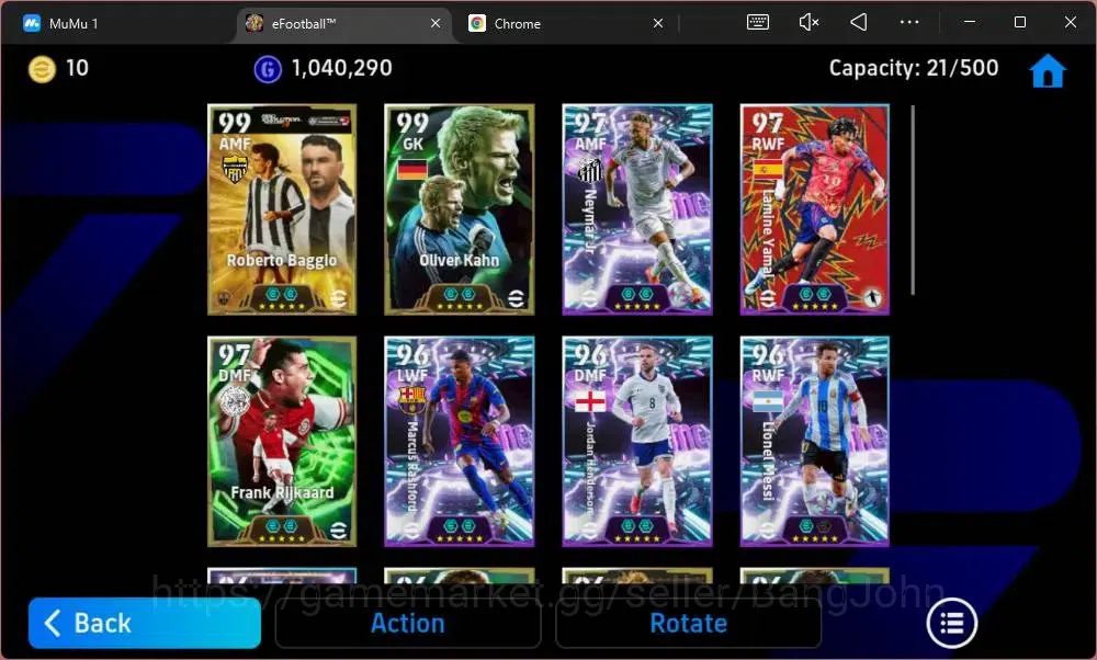 eFootball Accounts Mobile|PW 3163|Epic Baggio,Kahn,Gerrard,Rijkaard,K image 3