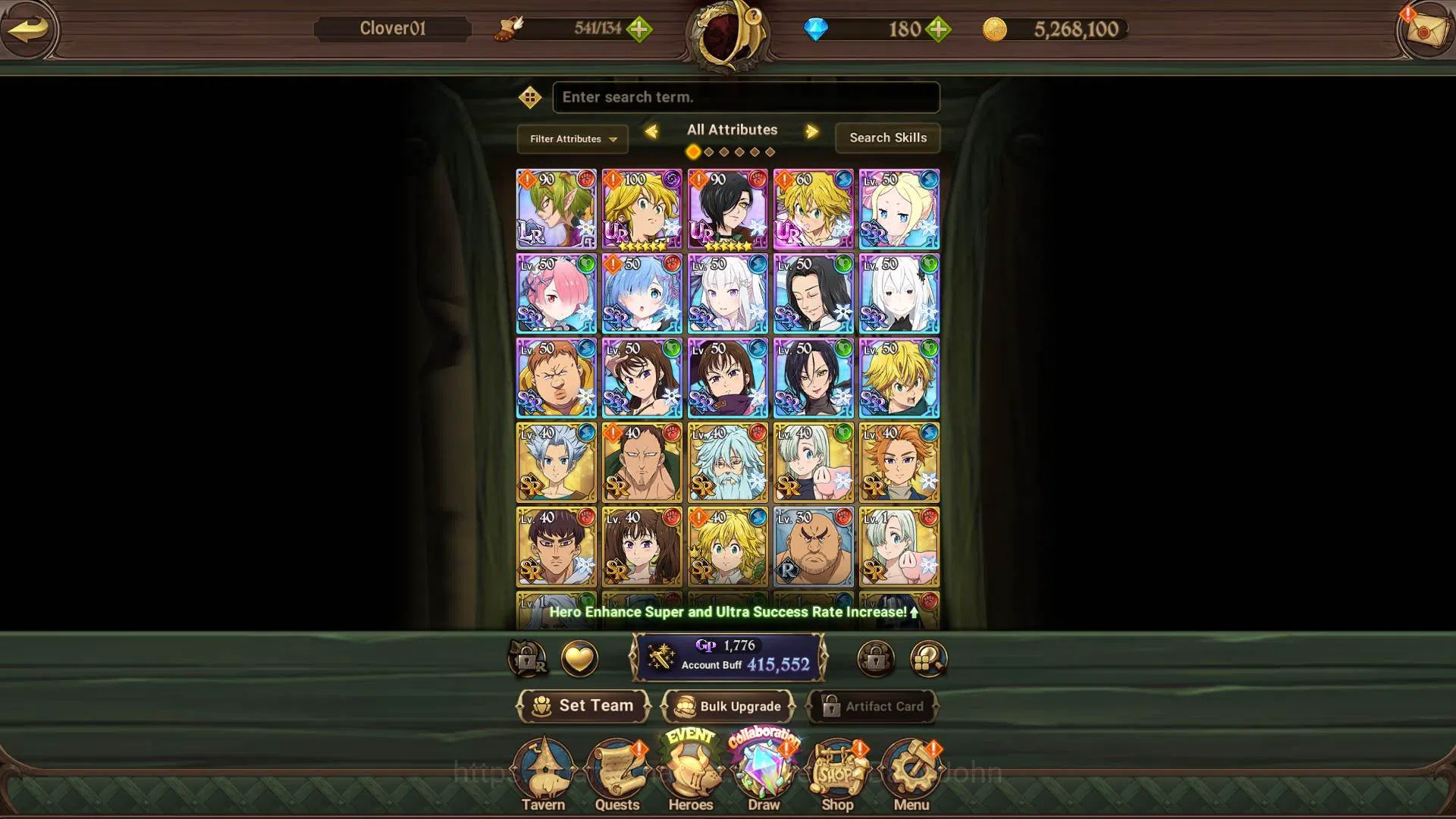 The Seven Deadly Sins: Grand Cross Accounts GLOBAL | 400k CC | Collab Re-Zero (Rem Ram Beatric image 4