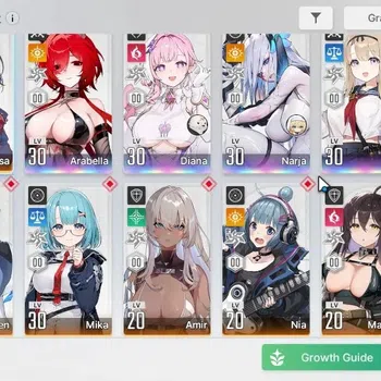 Chaos Zero Nightmare Accounts GLOBAL Lv 30|5 SSR|Arabella,Diana,Narja,Haru,Hugo|+8