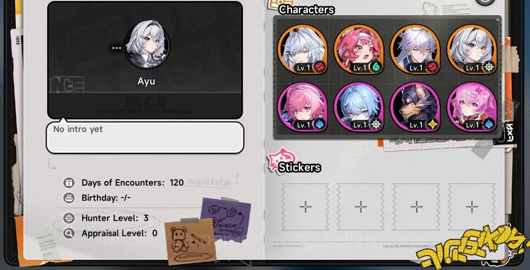Neverness to Everness Accounts EU | Starter HL3 | 3 S-Class 2 Limited Zankou, Nanally+Skin |MC Female| 2 Selector S-Class 1