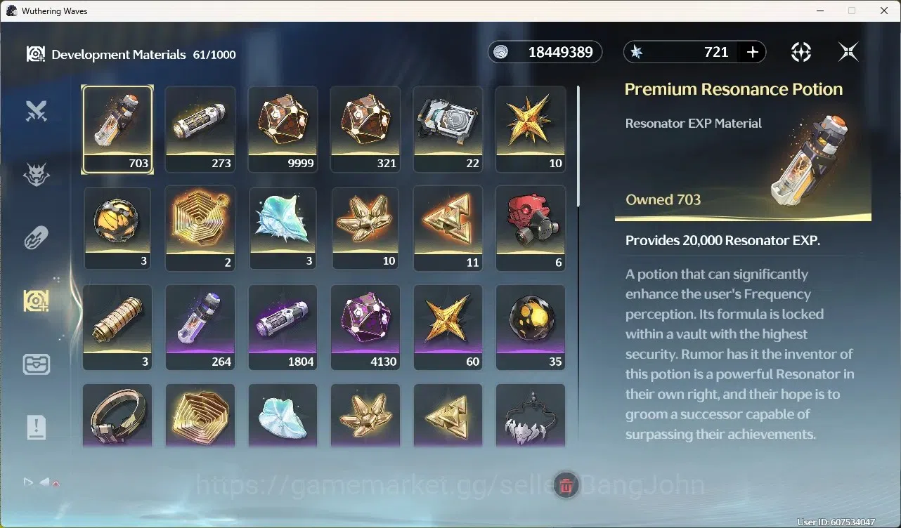 Wuthering Waves Accounts Starter EU|UL 49|Rank 5|1 Char Limited[Yangyang:Xuanling Rc4]+Sign|721 Astrite|Mc Female | TakeMail 11
