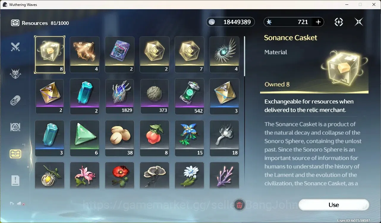Wuthering Waves Accounts Starter EU|UL 49|Rank 5|1 Char Limited[Yangyang:Xuanling Rc4]+Sign|721 Astrite|Mc Female | TakeMail 12