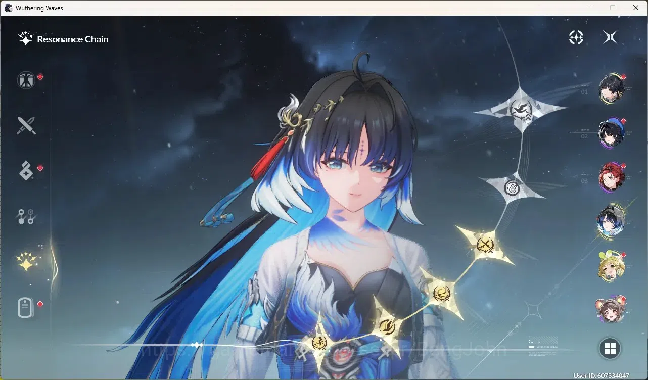 Wuthering Waves Accounts Starter EU|UL 49|Rank 5|1 Char Limited[Yangyang:Xuanling Rc4]+Sign|721 Astrite|Mc Female | TakeMail 3