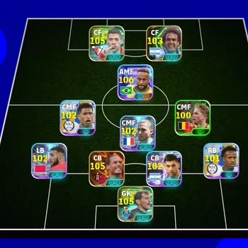 eFootball Accounts Legends & Iconic Players COLECTIVE 3201+ | BIG TIME VAN DIJK x NEYMAR JR WCP2026 x L SUAREZ x G BATISTUTA