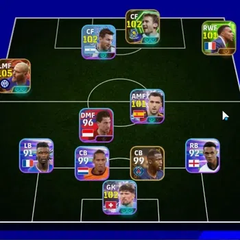 eFootball Accounts Legends & Iconic Players Android|Big Time Federico Dimarco|5 Show Time Gregol Kobel,Lionel Messi,Mikel