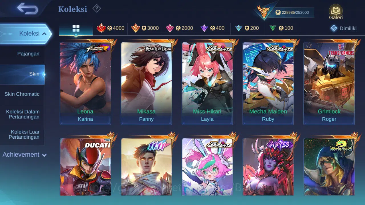 Mobile Legends: Bang Bang Accounts Hero 132 Skin 570 | Collector Ling | AOT Fanny | A image 2