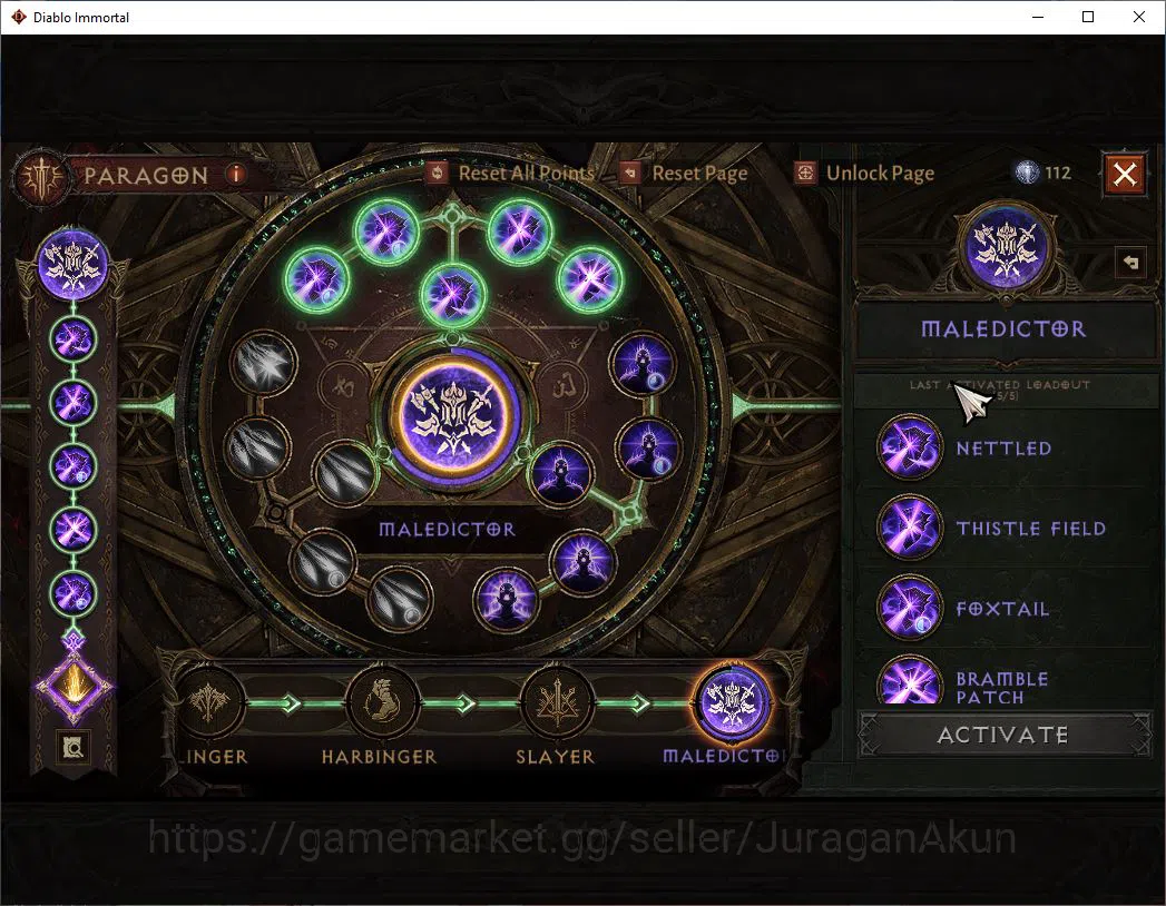 Diablo Immortal Accounts SEA-Vasily | Lv60(372)Demon Hunter| 30K CR|Reso 42 image 9