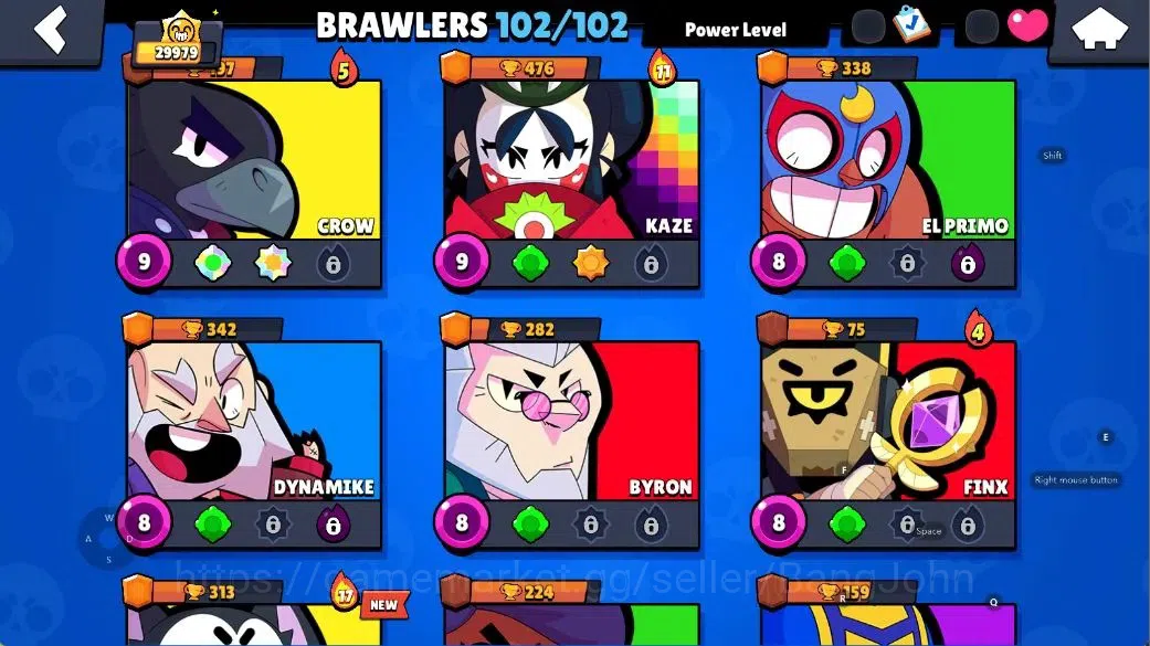 Brawl Stars Accounts Android|29,9k Thropy|102 Brawlers-25 Max|23 Hyperc image 12