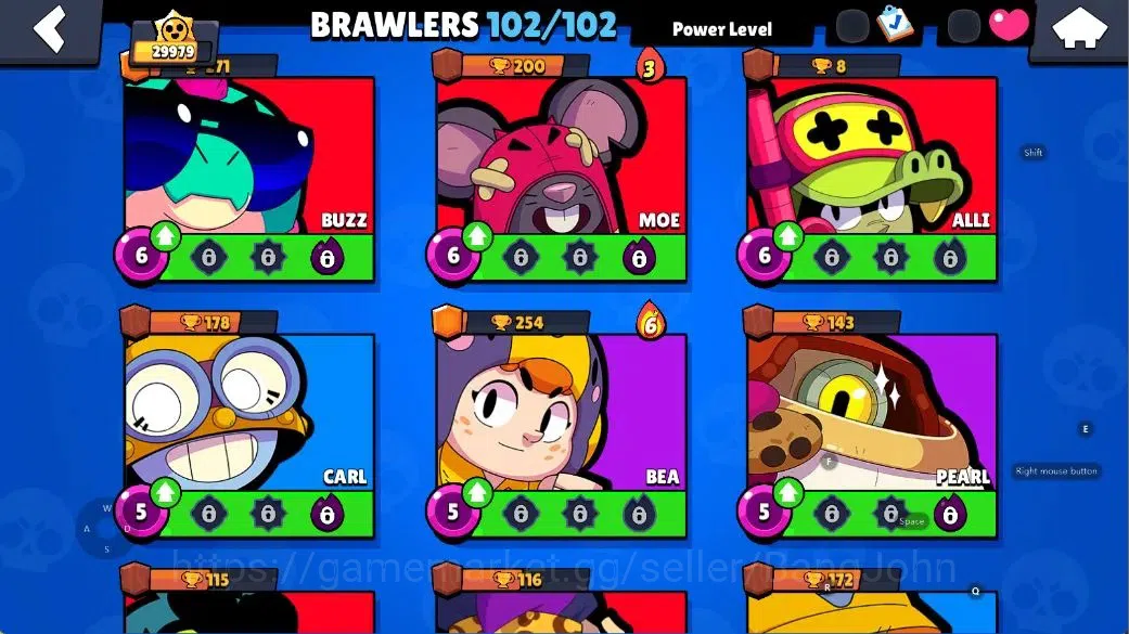 Brawl Stars Accounts Android|29,9k Thropy|102 Brawlers-25 Max|23 Hyperc image 14