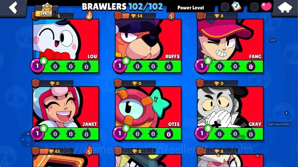 Brawl Stars Accounts Android|29,9k Thropy|102 Brawlers-25 Max|23 Hyperc image 19