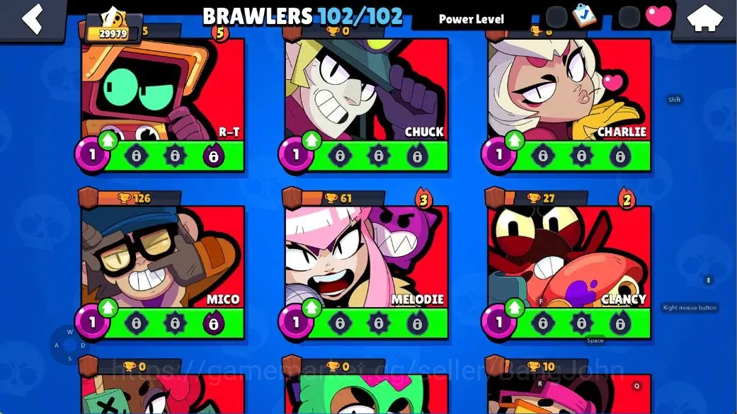 Brawl Stars Accounts Android|29,9k Thropy|102 Brawlers-25 Max|23 Hyperc image 20
