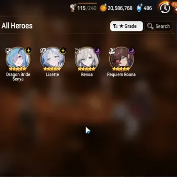 Epic Seven Accounts Limited Hero Global UnVerif|NewEra|4 ML (Lisette,Renoa,R Roana,etc)+Haru,Lidica,Setsuka,Etc|550 MM+96K