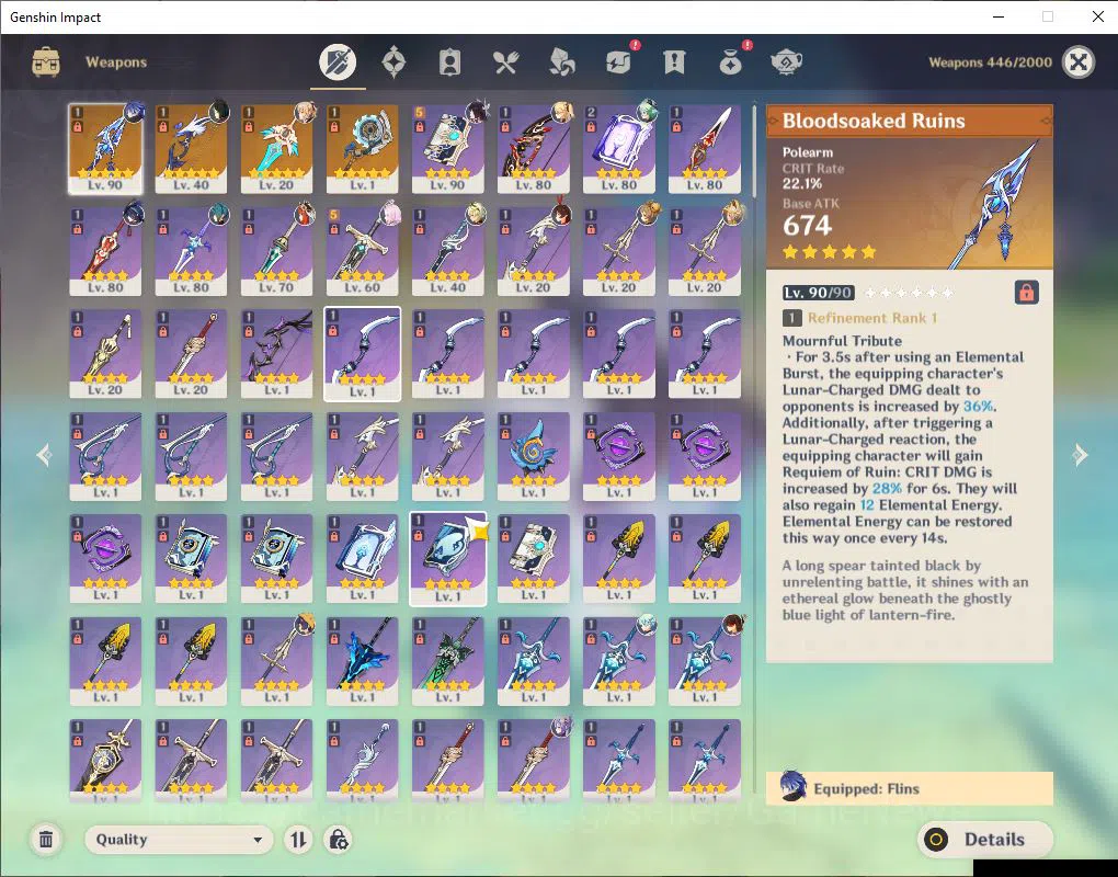 Genshin Impact Accounts ASIA|AR 55|6 Limited+4(*5Weapon)|Flins+Sign,Columb image 12