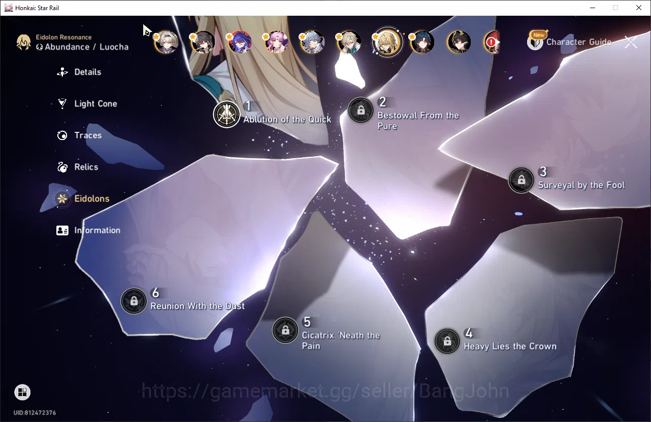 Honkai Star Rail Accounts ASIA | TL 70  | 18 Limit | Dot Prem, Kafka E1, Hys image 10