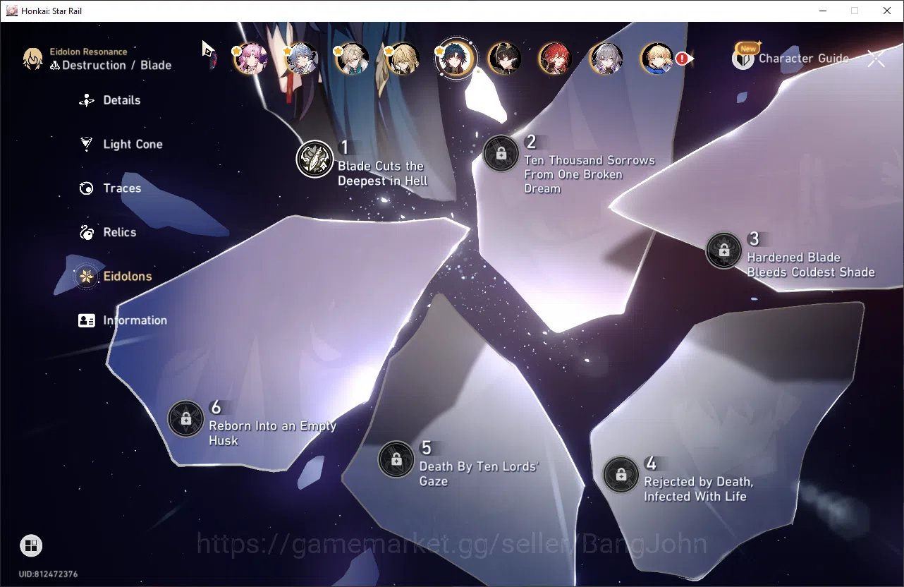 Honkai Star Rail Accounts ASIA | TL 70  | 18 Limit | Dot Prem, Kafka E1, Hys image 11
