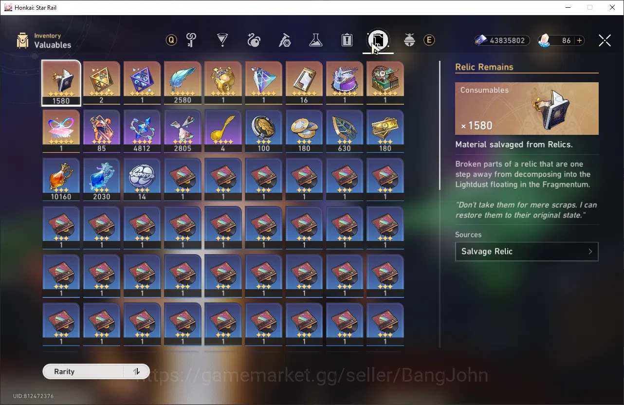 Honkai Star Rail Accounts ASIA | TL 70  | 18 Limit | Dot Prem, Kafka E1, Hys image 18