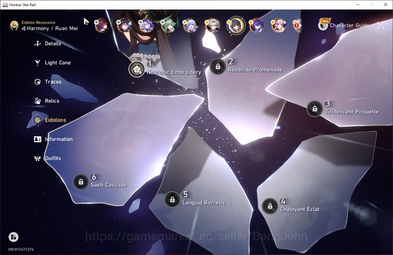Honkai Star Rail Accounts ASIA | TL 70  | 18 Limit | Dot Prem, Kafka E1, Hys image 8