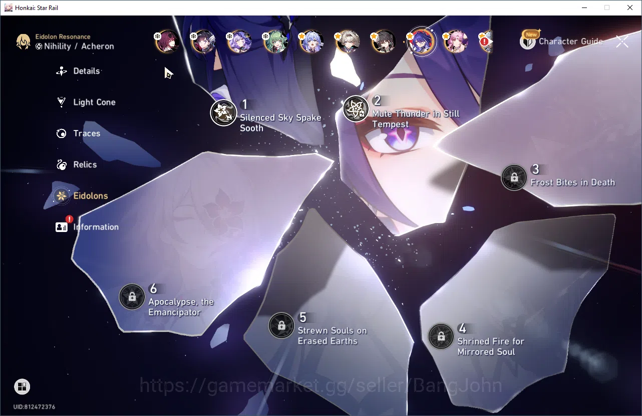 Honkai Star Rail Accounts ASIA | TL 70  | 18 Limit | Dot Prem, Kafka E1, Hys image 9