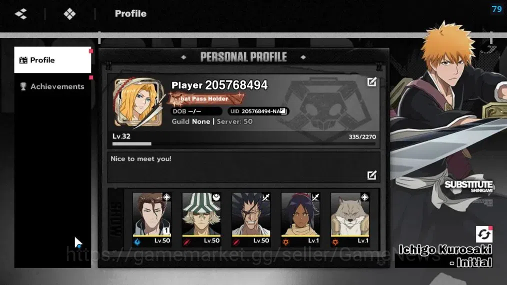BLEACH: Soul Resonance Accounts NA Crunchyroll|LV 32|6 SSR [(AizenB1,Urahara,Zarak image 1