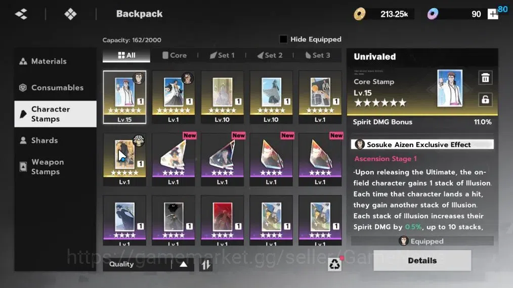 BLEACH: Soul Resonance Accounts NA Crunchyroll|LV 32|6 SSR [(AizenB1,Urahara,Zarak image 12