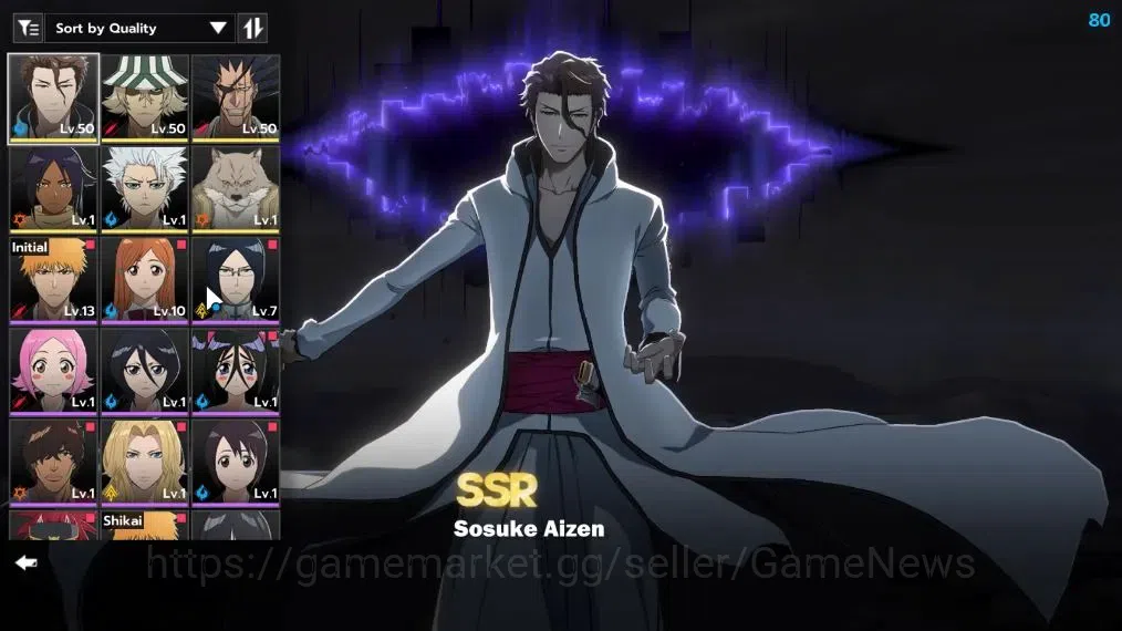 BLEACH: Soul Resonance Accounts NA Crunchyroll|LV 32|6 SSR [(AizenB1,Urahara,Zarak image 2