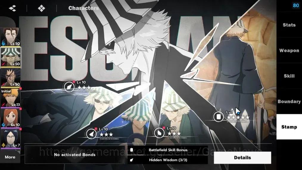 BLEACH: Soul Resonance Accounts NA Crunchyroll|LV 32|6 SSR [(AizenB1,Urahara,Zarak image 8