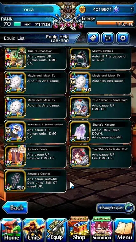 Grand Summoners Accounts End-Game Global|Rank 70|13 Ascend+6 TW|S Miki,S Luvia,WH Fen,Veldora,E Rimuru,Diablo)+TW S 10