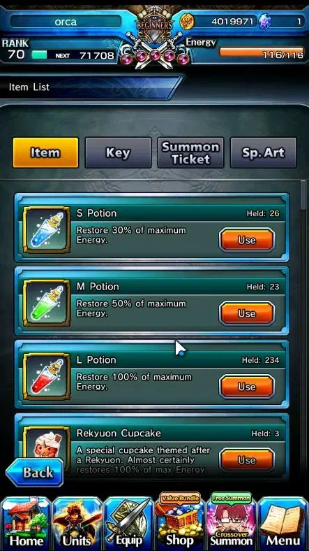 Grand Summoners Accounts End-Game Global|Rank 70|13 Ascend+6 TW|S Miki,S Luvia,WH Fen,Veldora,E Rimuru,Diablo)+TW S 2