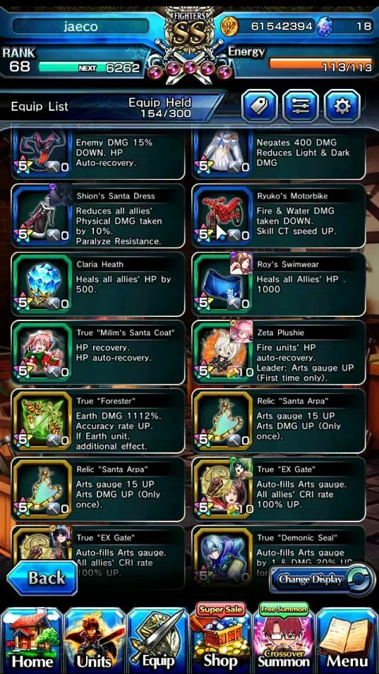 Grand Summoners Accounts End-Game Global|Rank 68|18 Ascend+10 TW|(Summer Miyu,Beta,Celia,Chloe,Igris,Etc.)+TW,MIslit,Hero 12