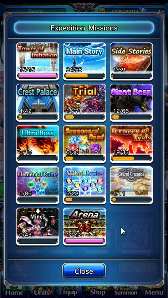 Grand Summoners Accounts End-Game Global|Rank 68|18 Ascend+10 TW|(Summer Miyu,Beta,Celia,Chloe,Igris,Etc.)+TW,MIslit,Hero 17