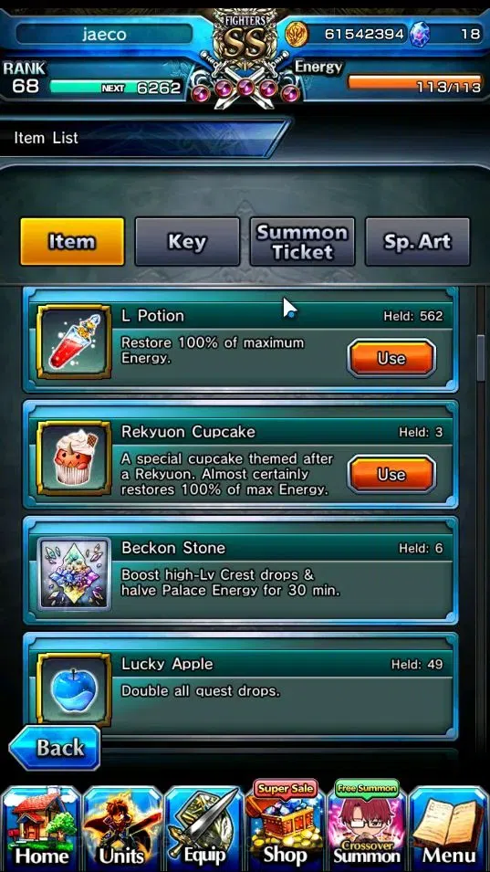 Grand Summoners Accounts End-Game Global|Rank 68|18 Ascend+10 TW|(Summer Miyu,Beta,Celia,Chloe,Igris,Etc.)+TW,MIslit,Hero 3