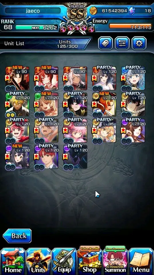 Grand Summoners Accounts End-Game Global|Rank 68|18 Ascend+10 TW|(Summer Miyu,Beta,Celia,Chloe,Igris,Etc.)+TW,MIslit,Hero 5