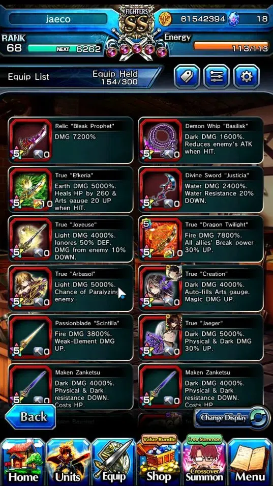 Grand Summoners Accounts End-Game Global|Rank 68|18 Ascend+10 TW|(Summer Miyu,Beta,Celia,Chloe,Igris,Etc.)+TW,MIslit,Hero 6