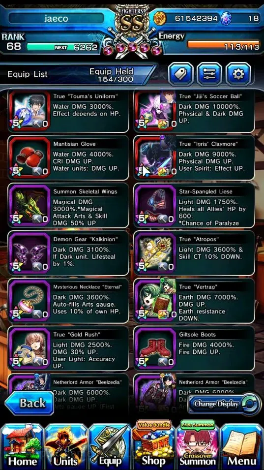 Grand Summoners Accounts End-Game Global|Rank 68|18 Ascend+10 TW|(Summer Miyu,Beta,Celia,Chloe,Igris,Etc.)+TW,MIslit,Hero 9