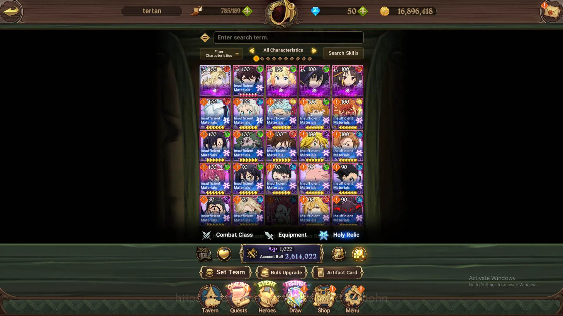 The Seven Deadly Sins: Grand Cross Accounts Others ASIA|2.6M CC|1LR Brunhild3/6|Collab Darknes3/6,Shadow,Megumin,Aqua|6 UR 10