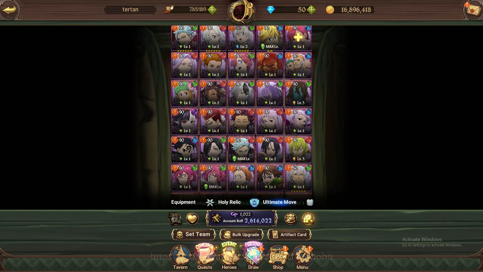 The Seven Deadly Sins: Grand Cross Accounts Others ASIA|2.6M CC|1LR Brunhild3/6|Collab Darknes3/6,Shadow,Megumin,Aqua|6 UR 13