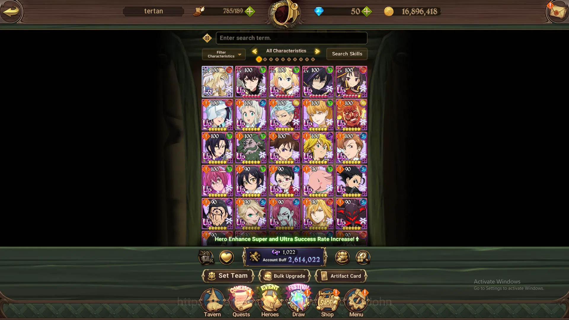 The Seven Deadly Sins: Grand Cross Accounts Others ASIA|2.6M CC|1LR Brunhild3/6|Collab Darknes3/6,Shadow,Megumin,Aqua|6 UR 8