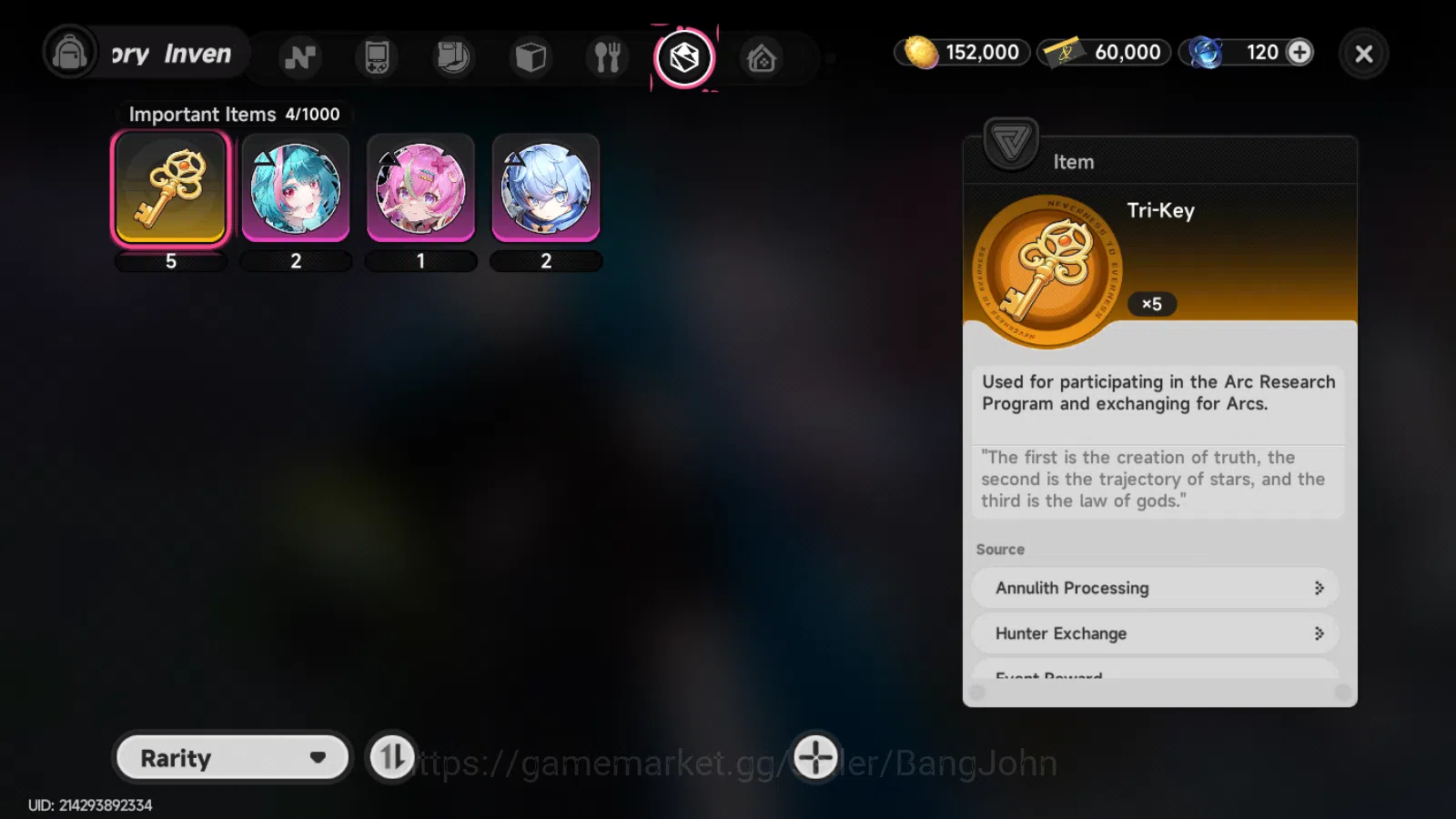 Neverness to Everness Accounts EU| Starter Lvl 3 | 1 S Nanally + 5A Char|MC femal image 6