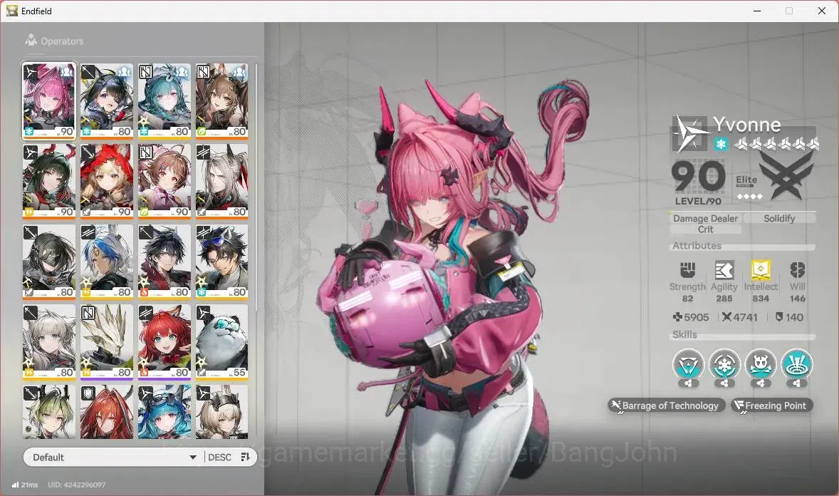 Arknights: Endfield Accounts ASIA | Lv 60 | 5 Limit+ 5 Sign (Yvonne, Z.Fangyi, image 3