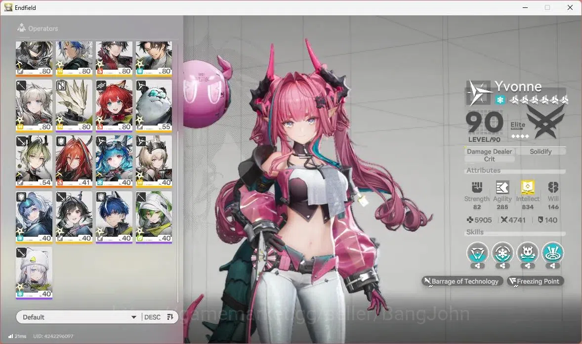 Arknights: Endfield Accounts ASIA | Lv 60 | 5 Limit+ 5 Sign (Yvonne, Z.Fangyi, image 4