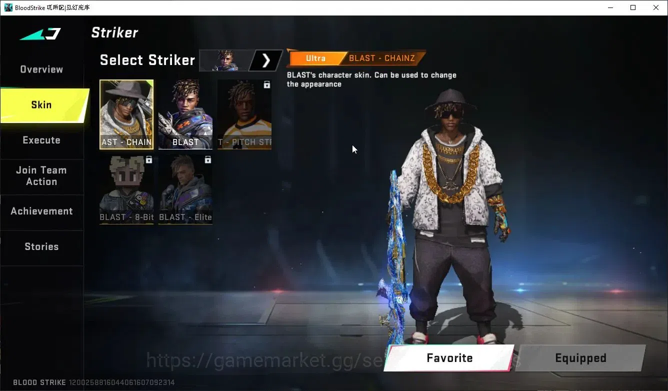 Blood Strike Accounts Collab Skin ASIA|ETERNAL M700,DeAgle+COLLAB EnZo-Kraken,TR FN2K,Jack,7DS AK47,Karl98,QBZ95+3 Colab|23 10