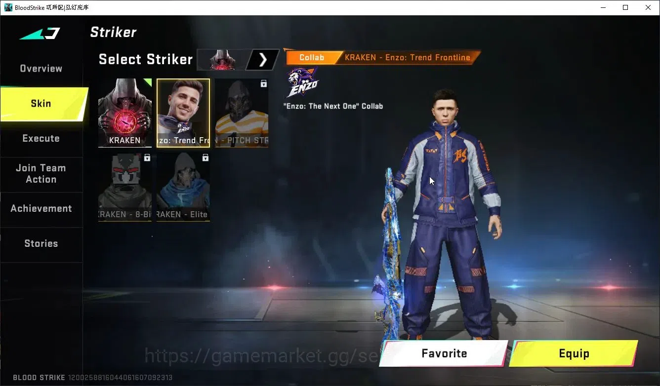 Blood Strike Accounts Collab Skin ASIA|ETERNAL M700,DeAgle+COLLAB EnZo-Kraken,TR FN2K,Jack,7DS AK47,Karl98,QBZ95+3 Colab|23 3