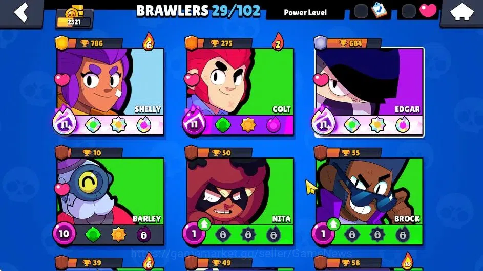Brawl Stars Accounts 2321 Trophy|11K Bling|29 Brawlers 3 Max Lvl Well B image 3